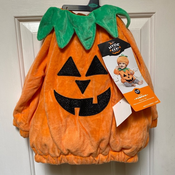 Hyde and Eek! Boutique Adorable Infant Pumpkin + Hat Costume Sz 12-18 Months NWT - Picture 2 of 4